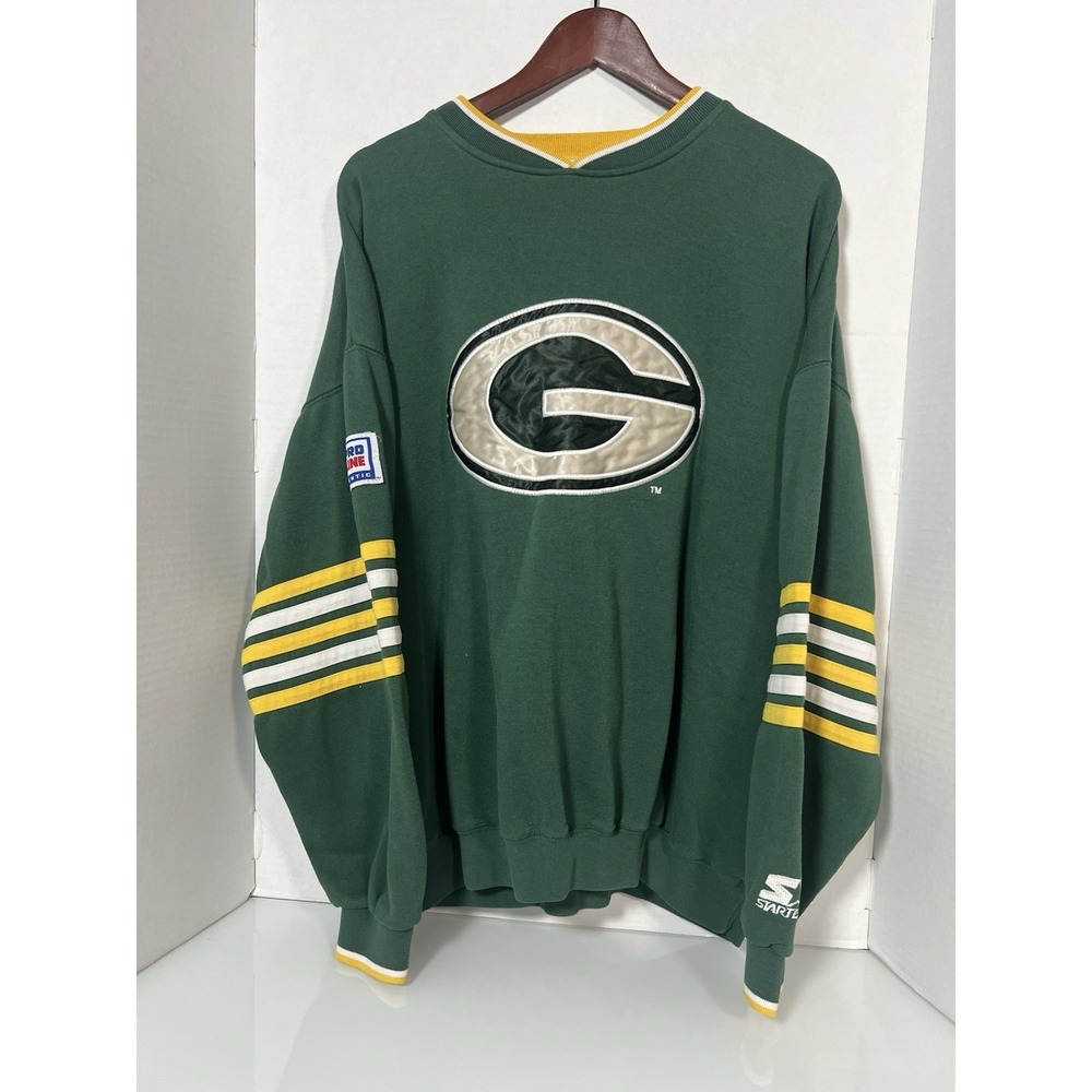 Vintage Starter Pro Line NFL‎ Green Bay Packers Crewneck Mens XL 048